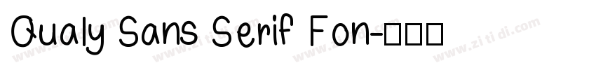Qualy Sans Serif Fon字体转换